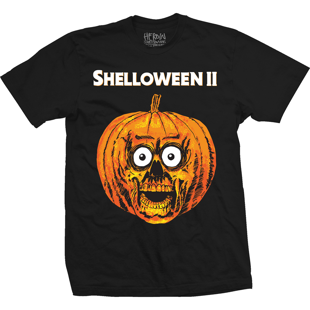 Heroin Skateboards Shelloween 2 T-Shirt - Black