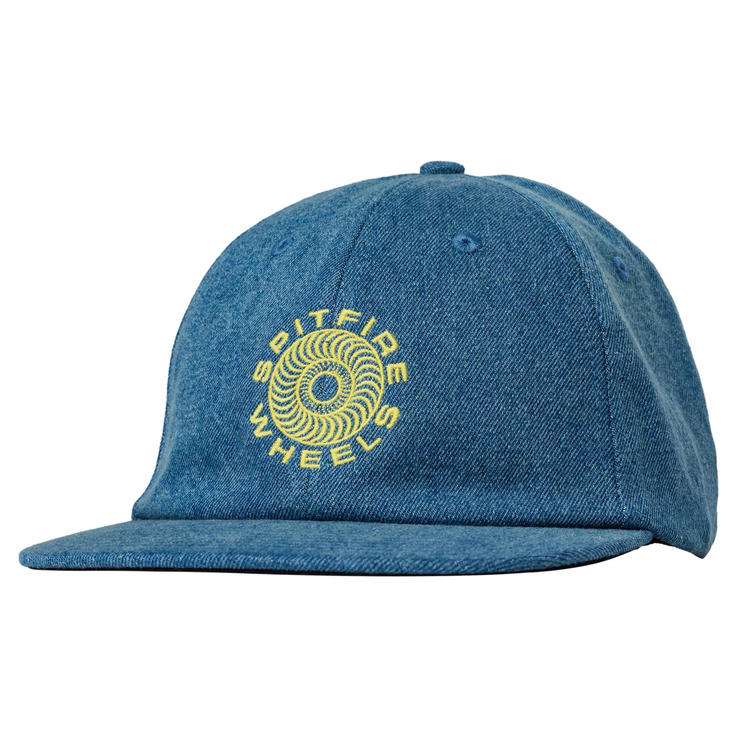Spitfire Wheels Classic '87 Swirl Strapback Hat - Denim / Yellow