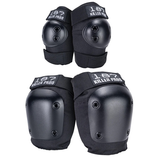 187 Killer Pads Knee & Elbow Pad Combo Pack - Black