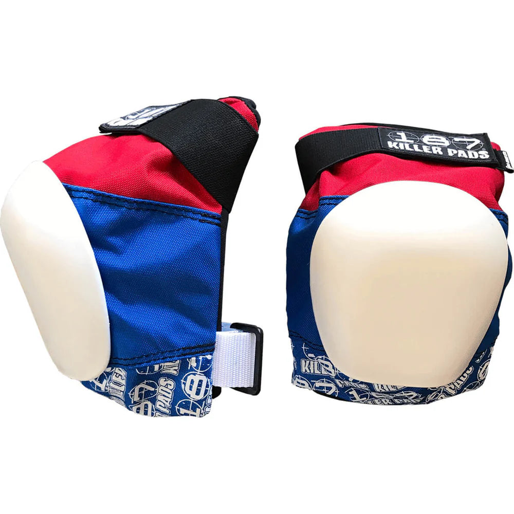 187 Killer Pads Pro Knee Pad - Red / White / Blue