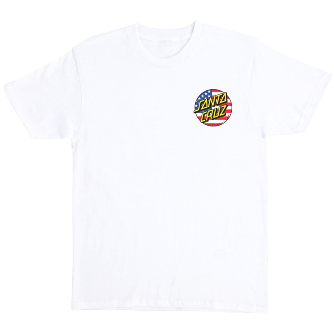 Santa Cruz Skateboards July 4th Dot V2 T-Shirt - White