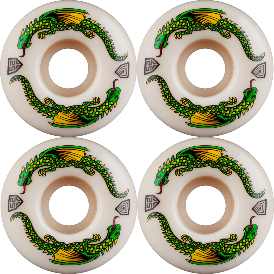 52mm Powell Peralta Dragon Formula Skateboard Wheels 93a