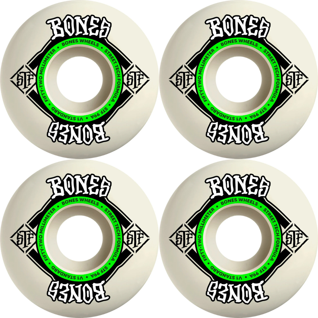 52mm Bones Wheels STF Street Tech Formula Standard V1 99a