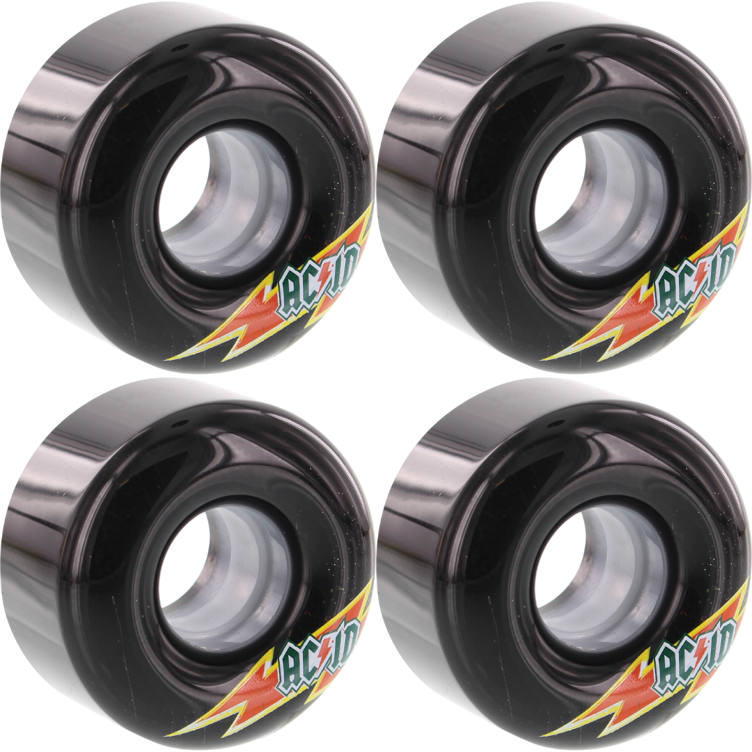 54mm Acid Chem Co Funner Skateraid Wheels 86a - Black