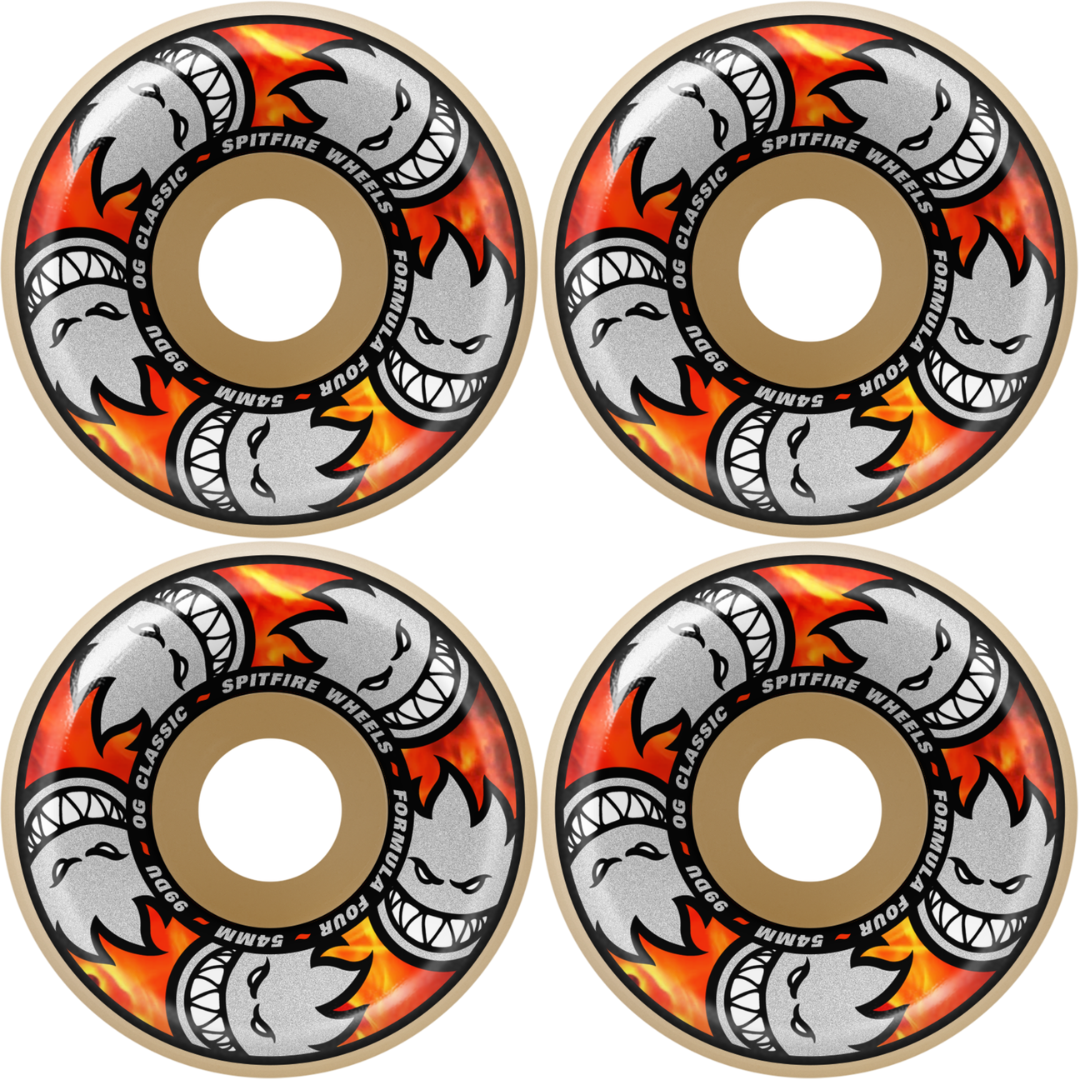 54mm Spitfire F4 Formula Four Multiball OG Classics Wheels 99a
