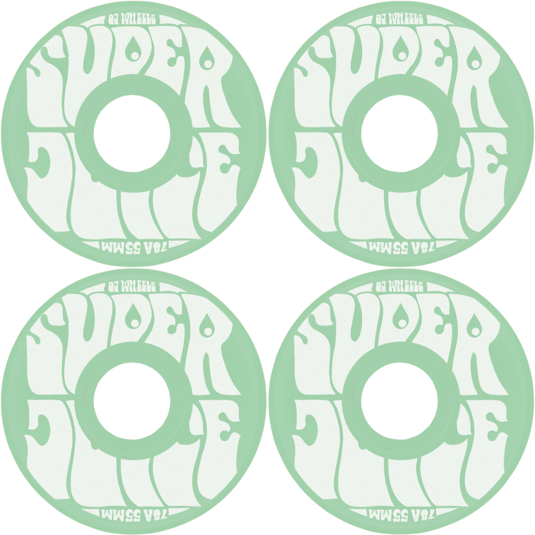 55mm OJ Wheels Mini Super Juice Aqua 78a