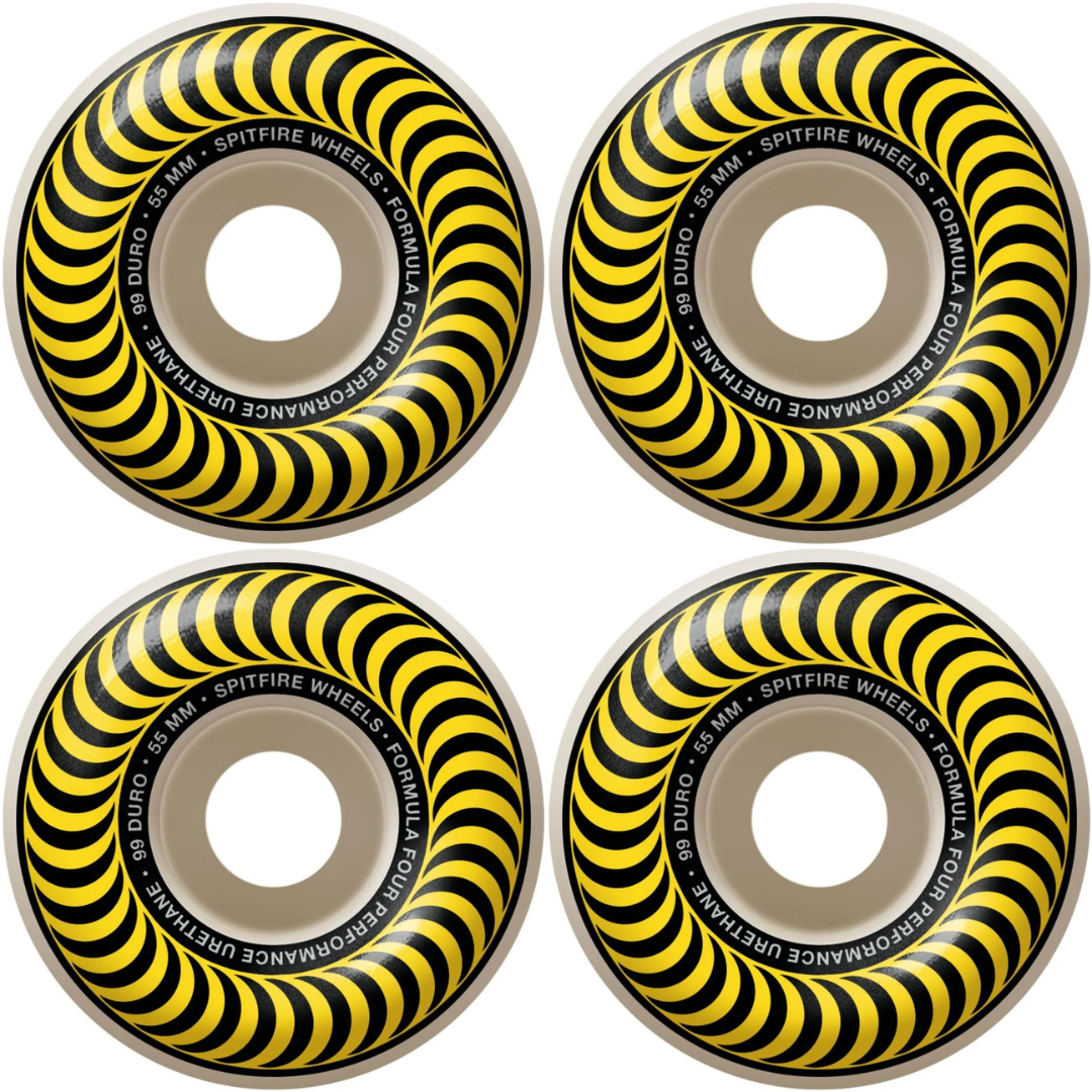 55mm Spitfire F4 Formula Four Classic Skateboard Wheels 99a