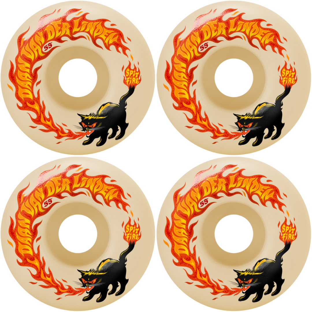 55mm Spitfire Daan Van Der Linden Pyrocat Classic F4 Formula Four Wheels 99a