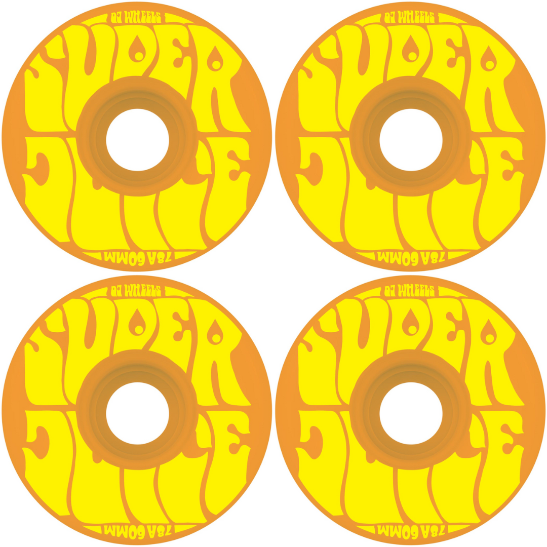 60mm OJ Wheels Super Juice Orange 78a