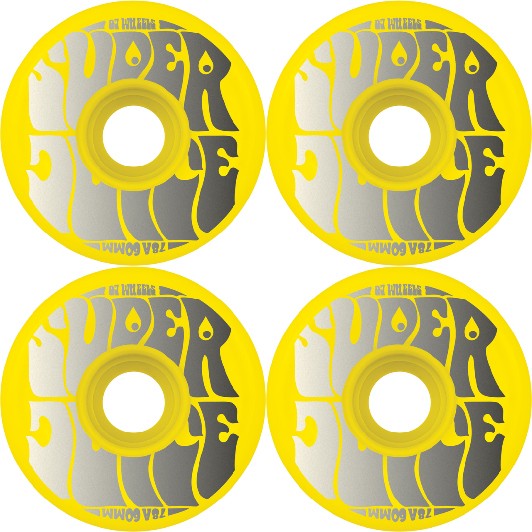 60mm OJ Wheels Super Juice Neon Yellow 78a