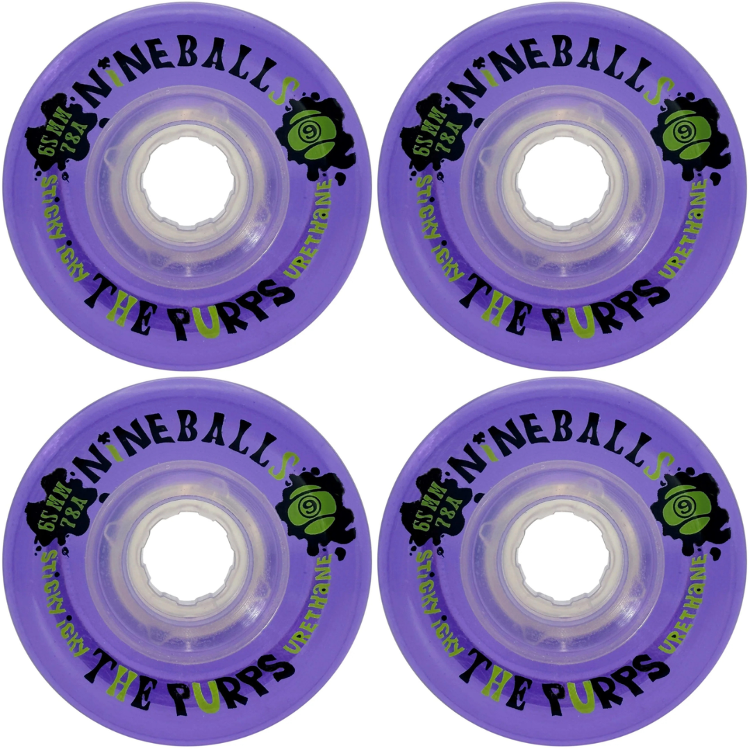 65mm Sector 9 Nineball Purps Wheels 78a - Purple