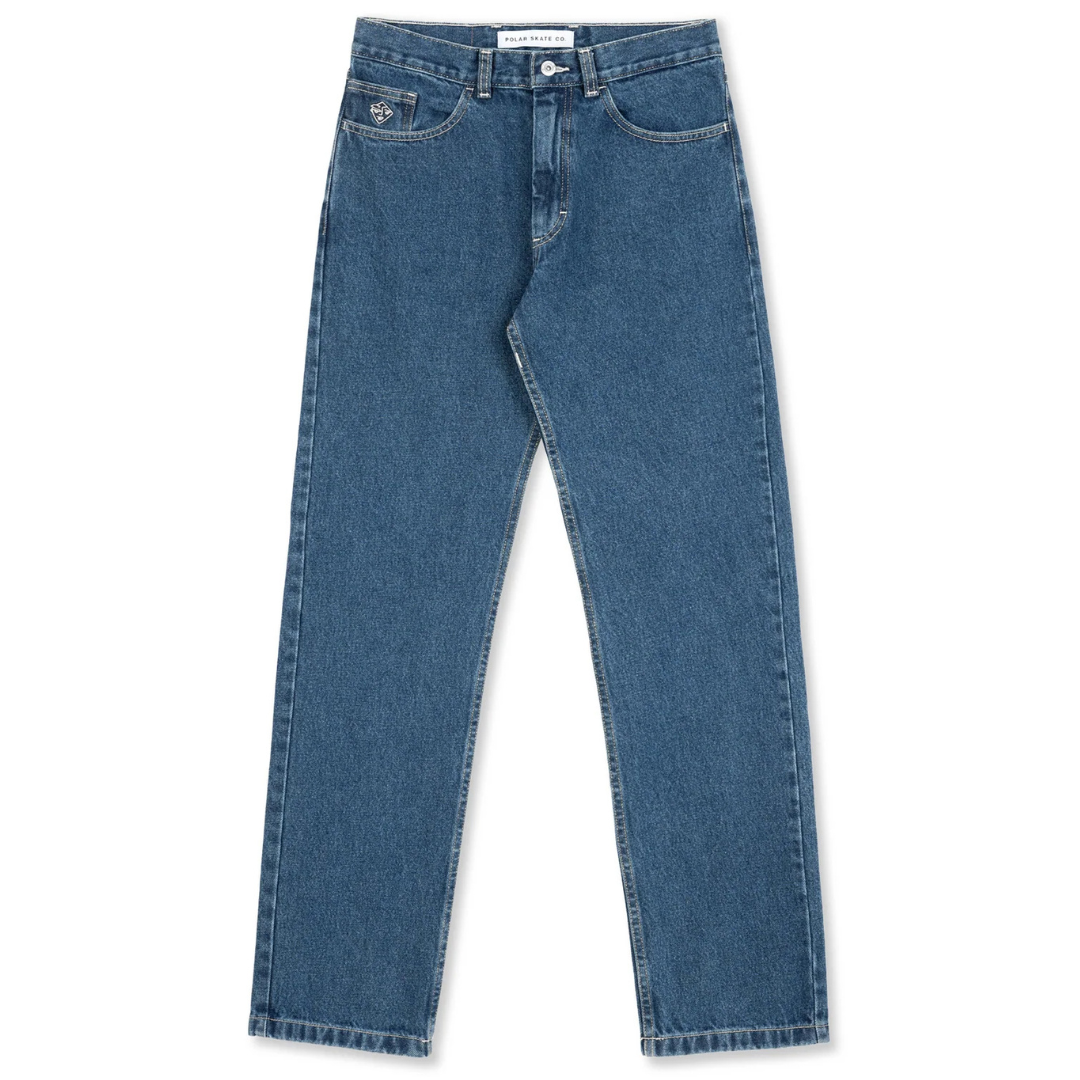 Polar Skateboards 89! Pants - Blue Wash
