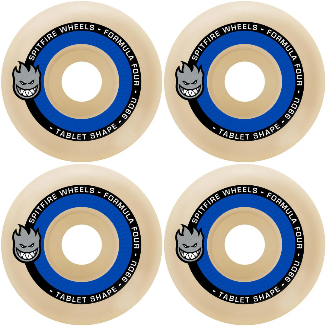 52mm Spitfire Wheels Formula Four F4 Tablet Shape 99a Skateboard Wheels