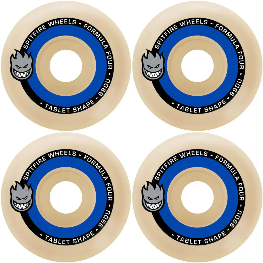 55mm Spitfire F4 Formula Four Tablet Shape 99a Skateboard Wheels