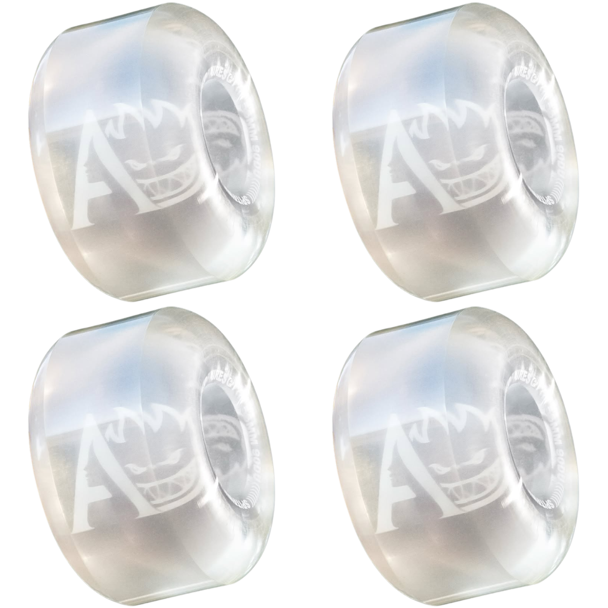 56mm April Skateboards x Spitfire Wheels Sapphires Radials 90a Soft Duro Cruisers Clear