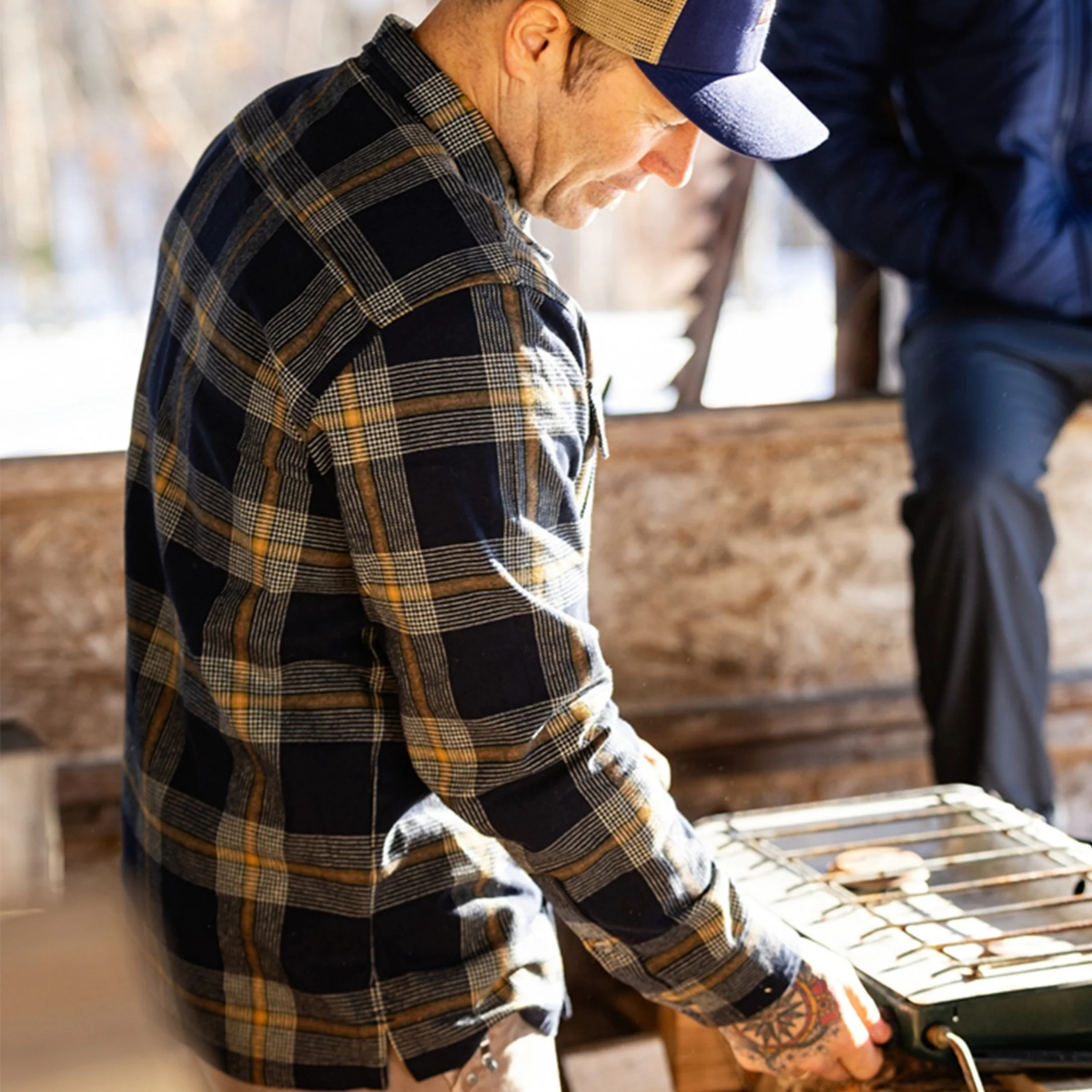 Jetty Arbor Flannel - Navy Blue