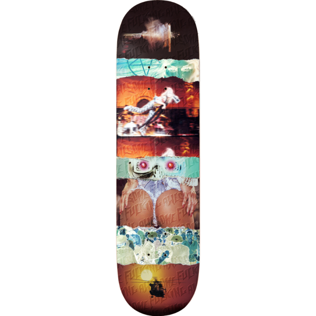 8.5" Fucking Awesome AVE Inverted Visions Skateboard Deck