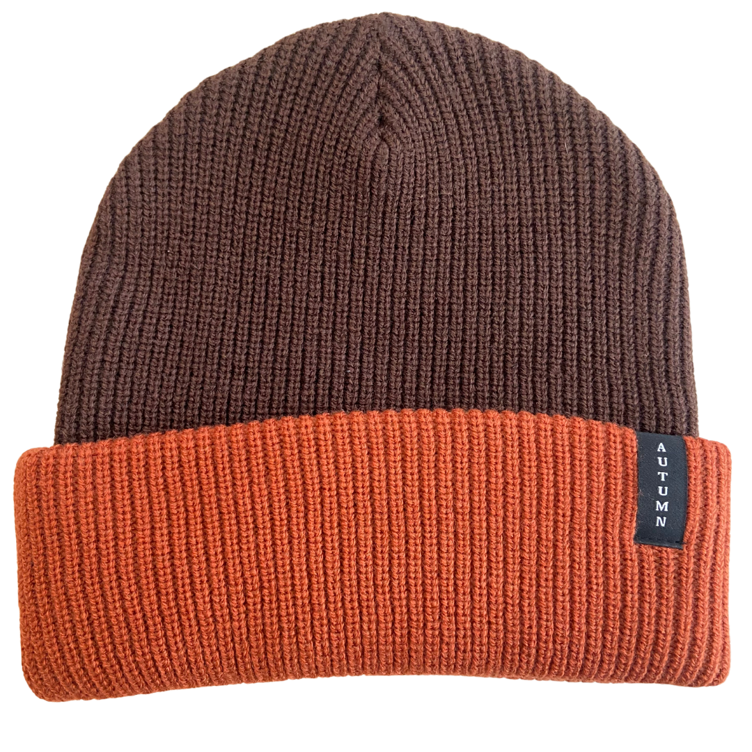 Autumn Beanie Dual Tone Brown / Brown