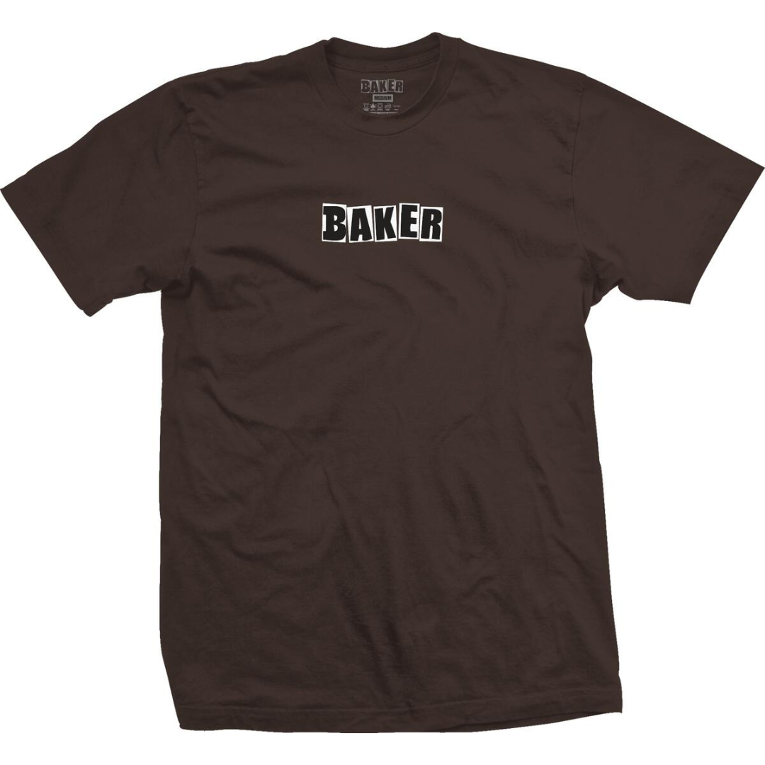 Baker Skateboards Brand Logo T-Shirt - Brown