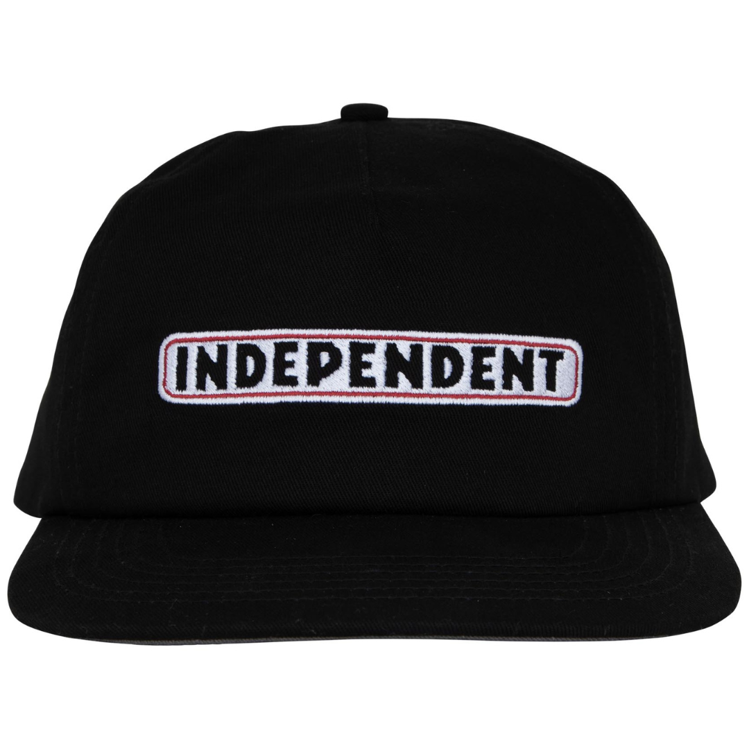 Independent Trucks Bar Logo Snapback Hat - Black