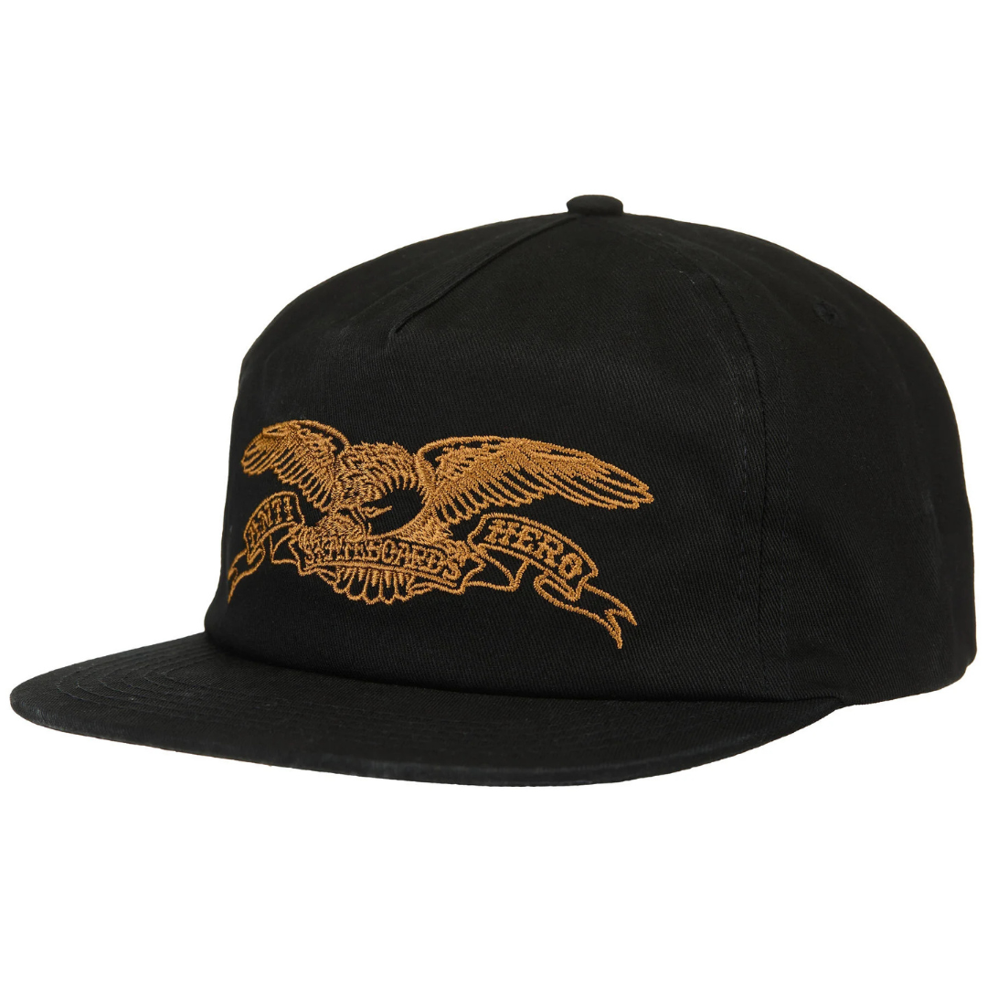 Anti-Hero Basic Eagle Snapback Hat - Black