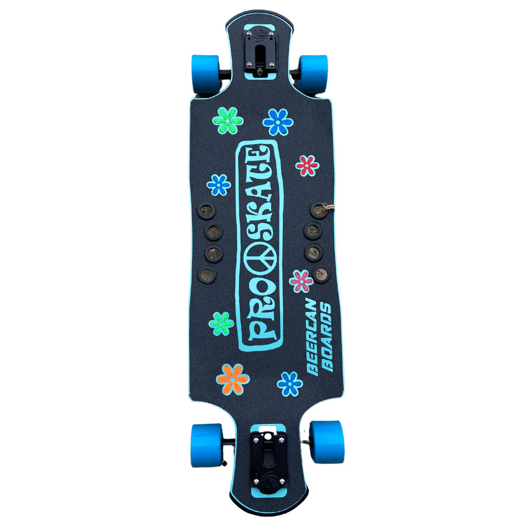 35" Beercan Boards Custom Pro Skateboard Shop Drop Through Longboard Complete