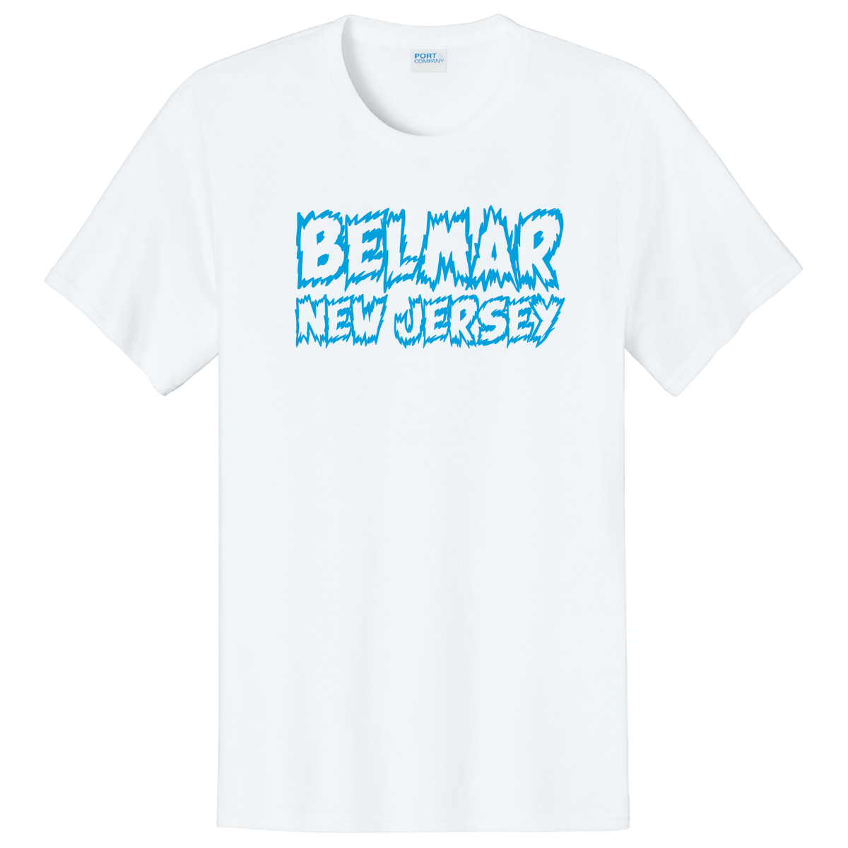 Belmar, New Jersey T-Shirt - White / Blue