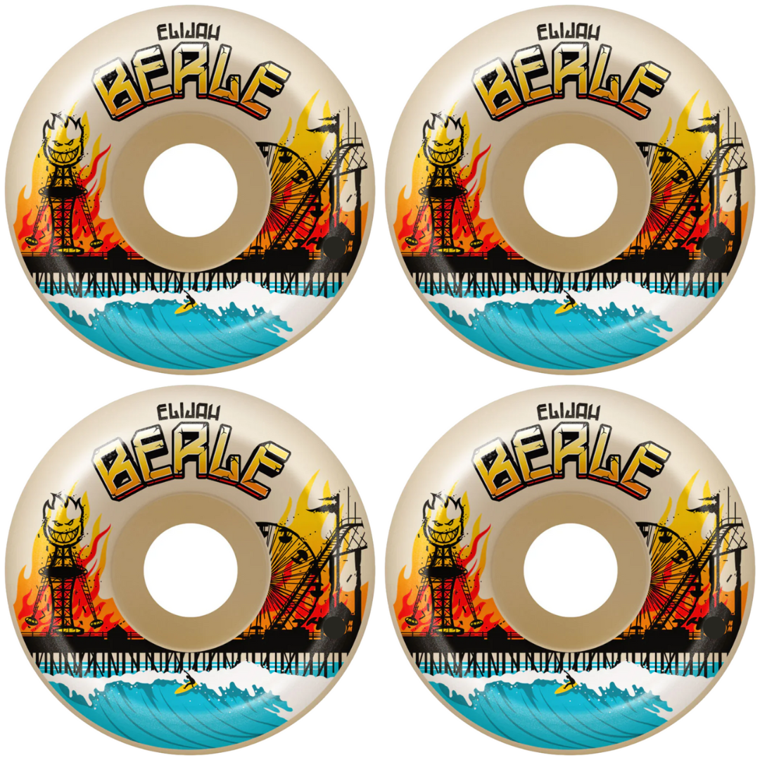 53mm Spitfire Wheels Formula Four F4 Elijah Berle Heatwave Skateboard Wheels 99a
