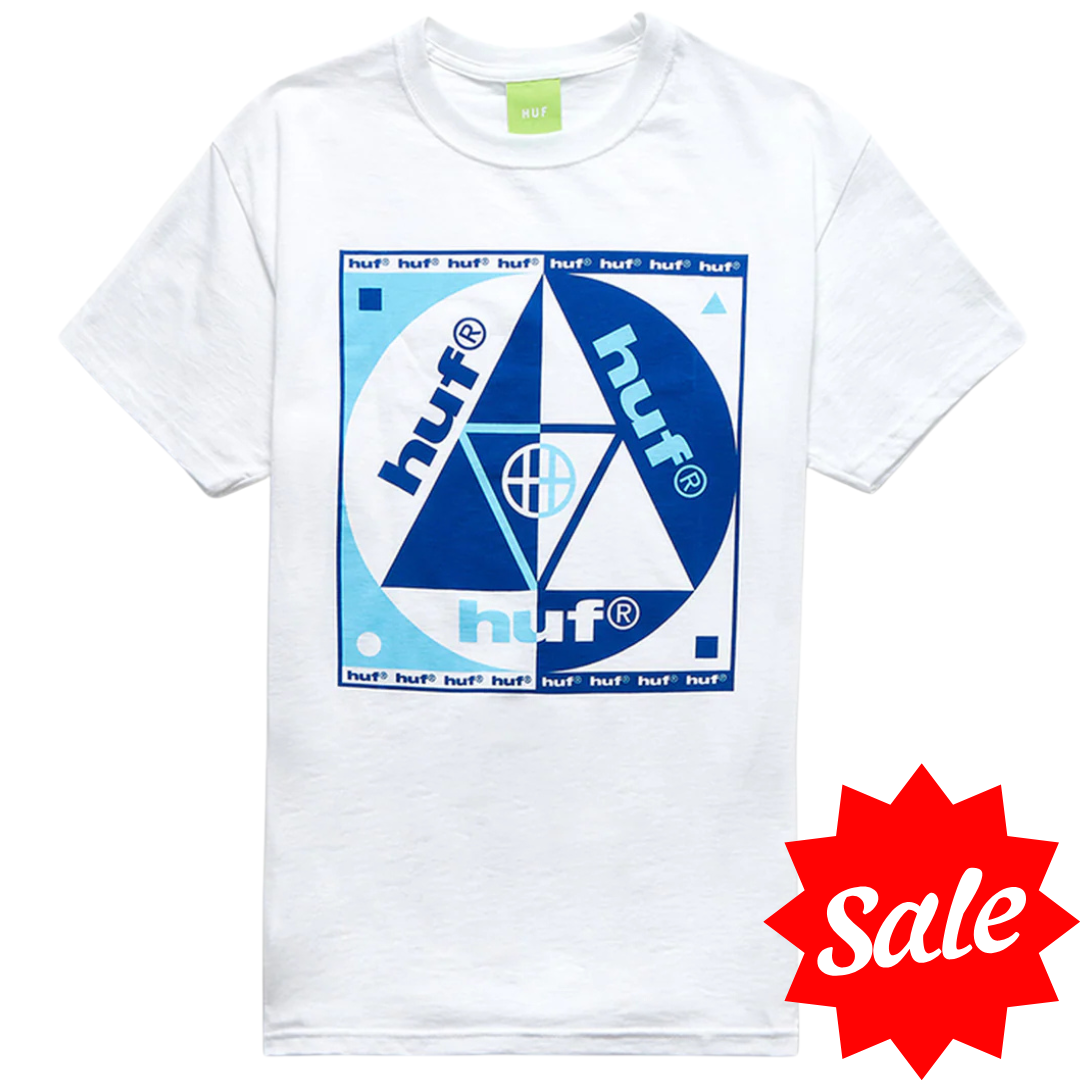Huf Blue Code Short Sleeve T-Shirt - White