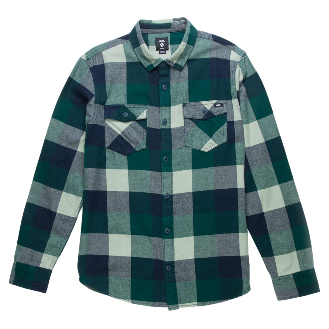 Vans Box Button-Up Flannel Shirt - Green