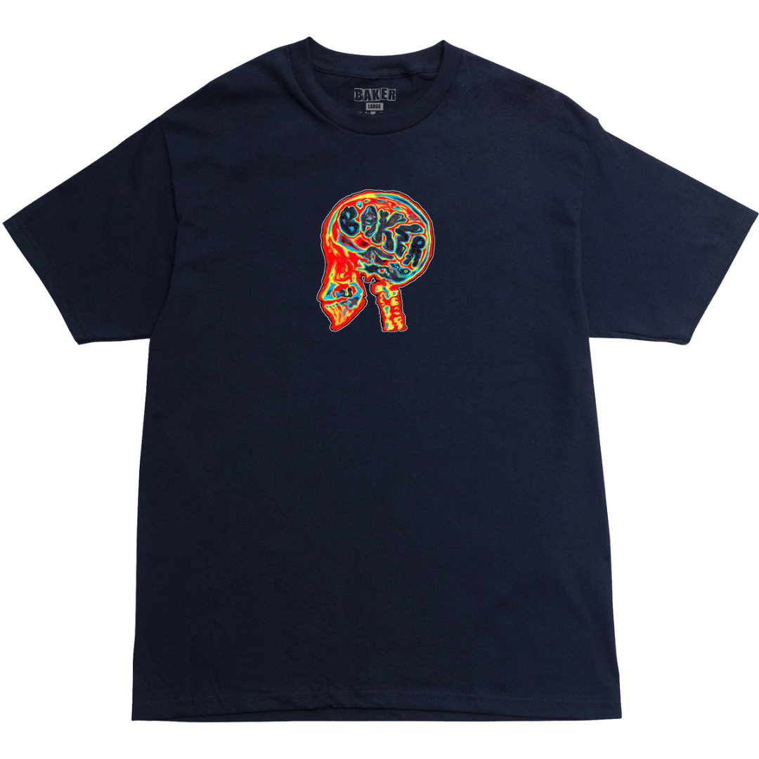 Baker Skateboards Brain Donor T-Shirt - Navy