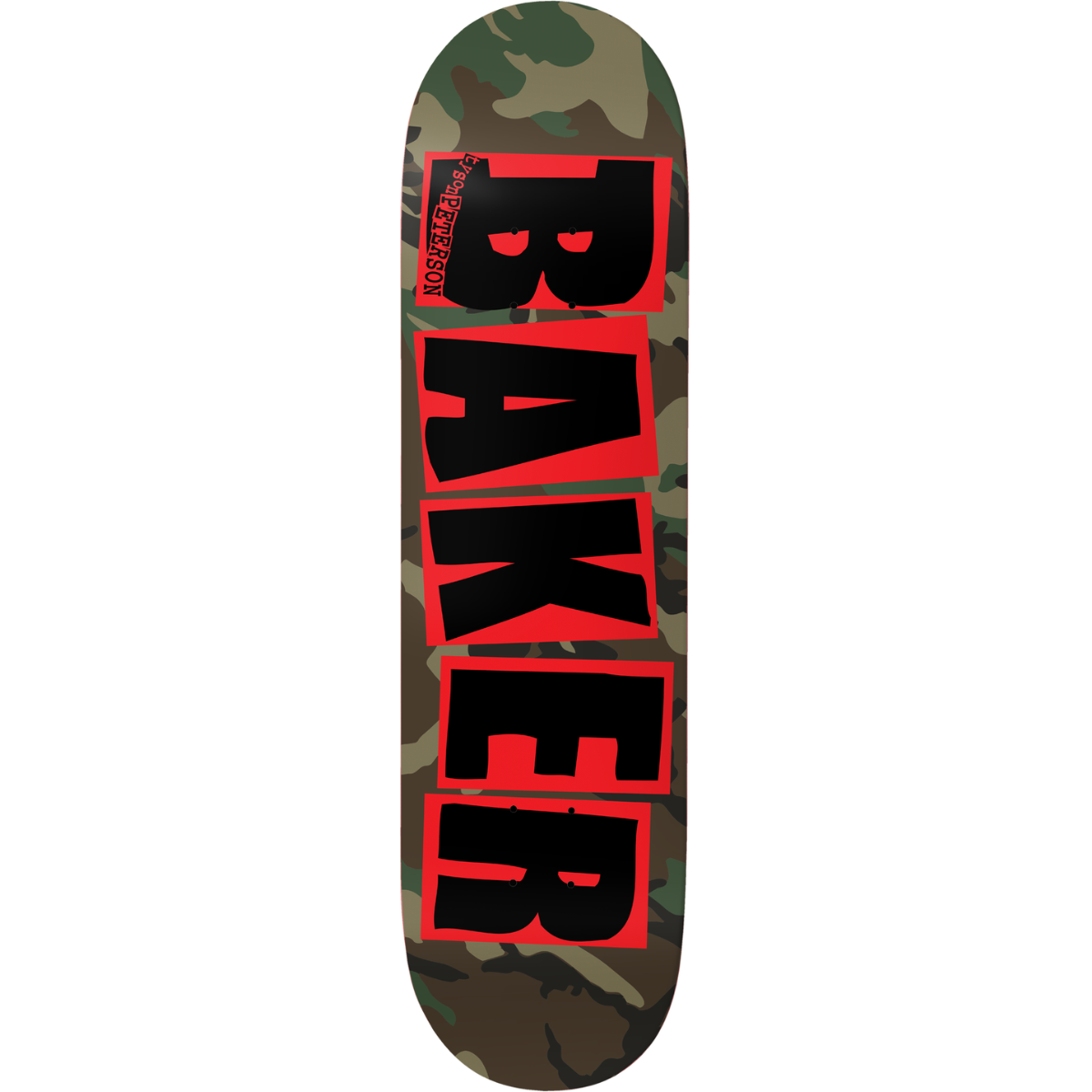 8.25" Baker Tyson Peterson Brand Logo Camo Skateboard Deck