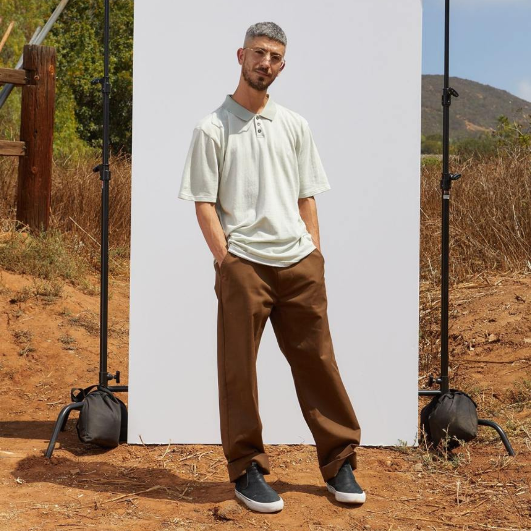 Brixton Choice Chino Relaxed Pants - Desert Palm (Brown)