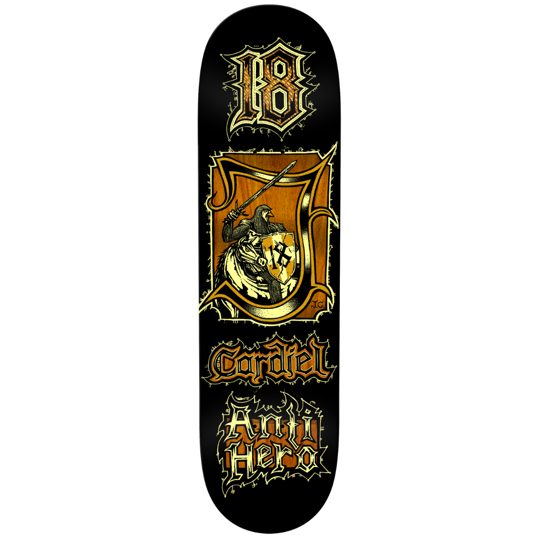 8.62" Anti-Hero John Cardiel Medieval Skateboard Deck
