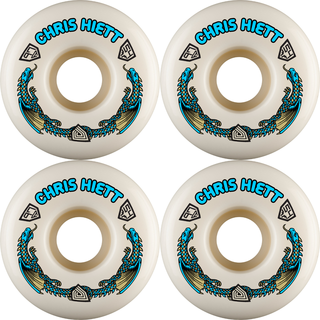 54mm Powell Peralta Chris Hiett Pro Skateboard Wheels 97a V7