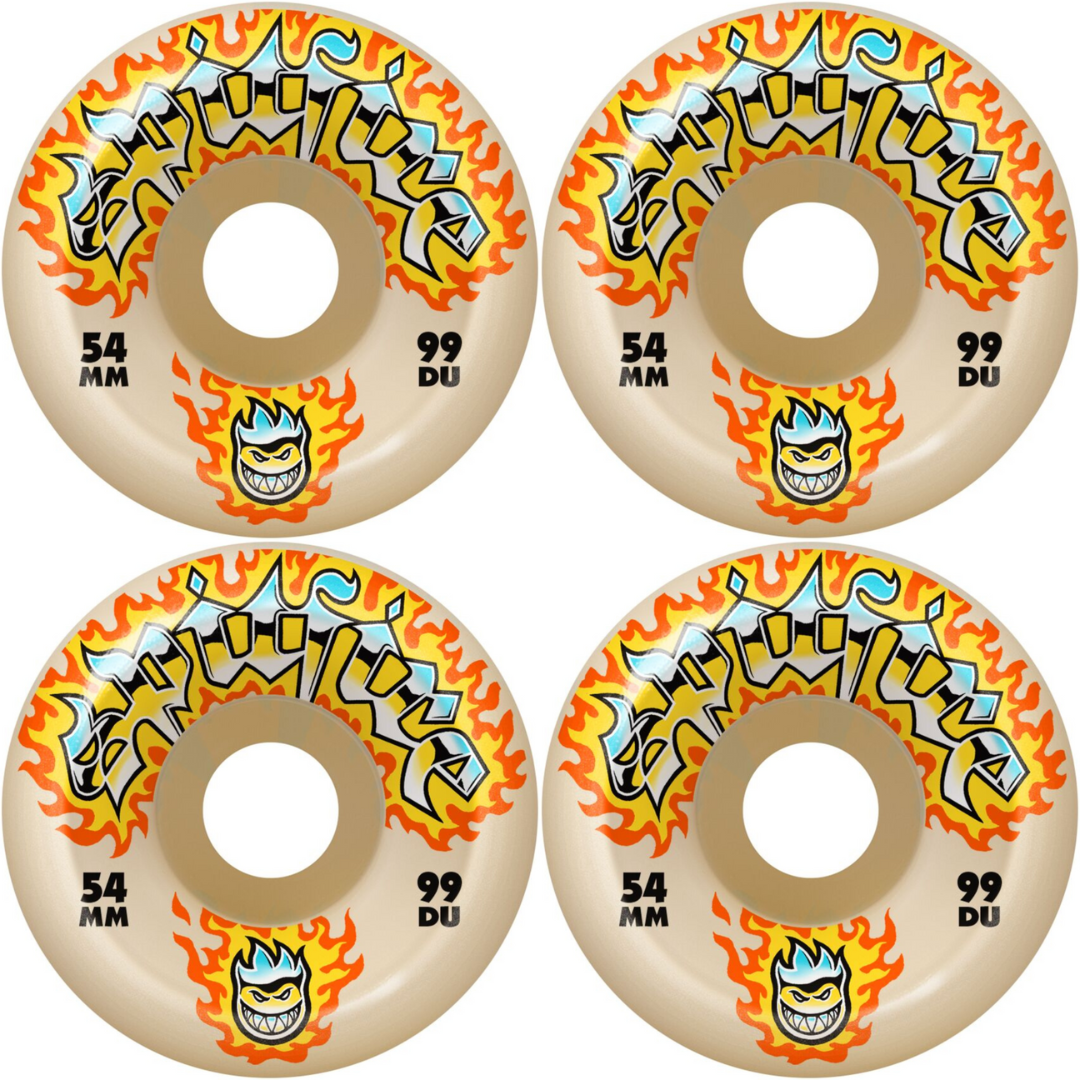 54mm Spitfire Wheels Chrome Venom Formula Four F4 Natural 99a