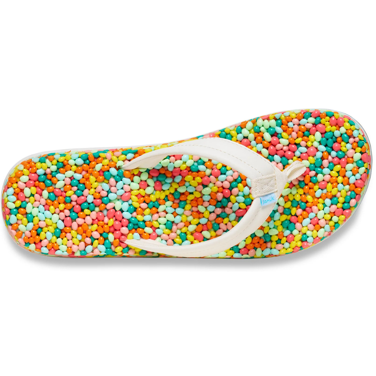 Sanuk Bubblecush Women's Comfort Flip Flops - Citron