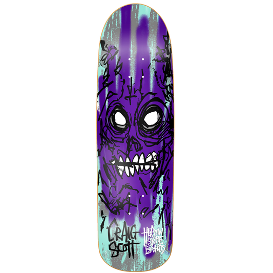 9.0" Heroin Skateboards Craig Questions Savages Deck
