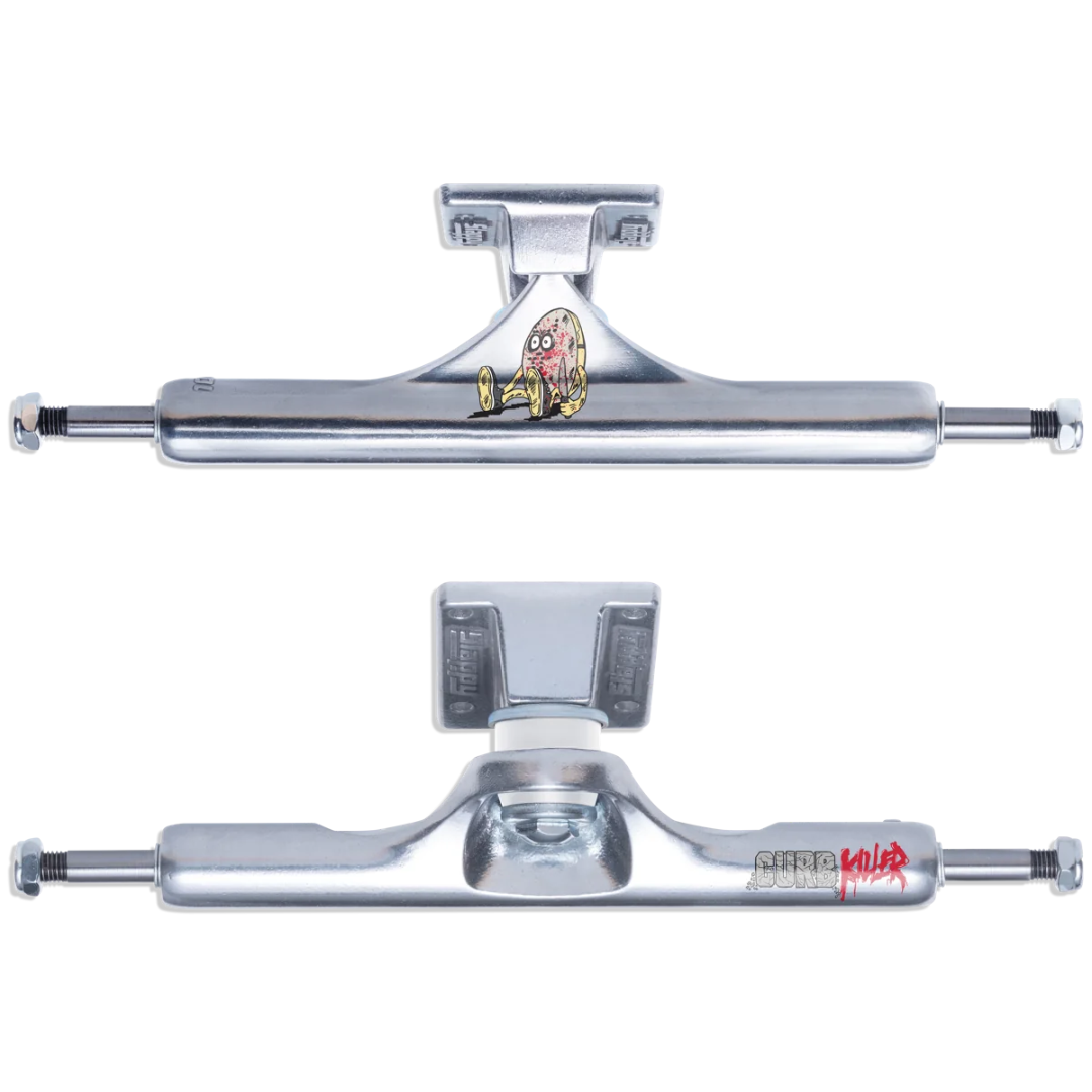 10.0" Slappy ST1 Inverted Curb Killer Polished Trucks