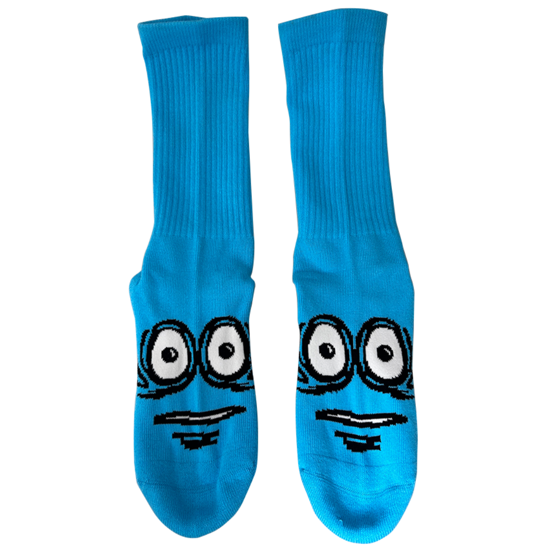 Heroin Skateboards Big Egg Cyan Socks