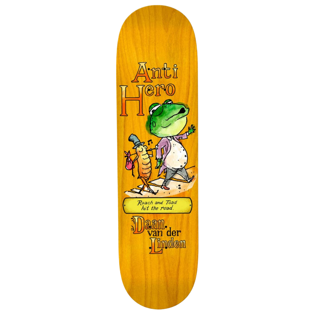 8.28" Anti-Hero Skateboards Daan Van Der Linden Roach And Toad Deck - Assorted Stains