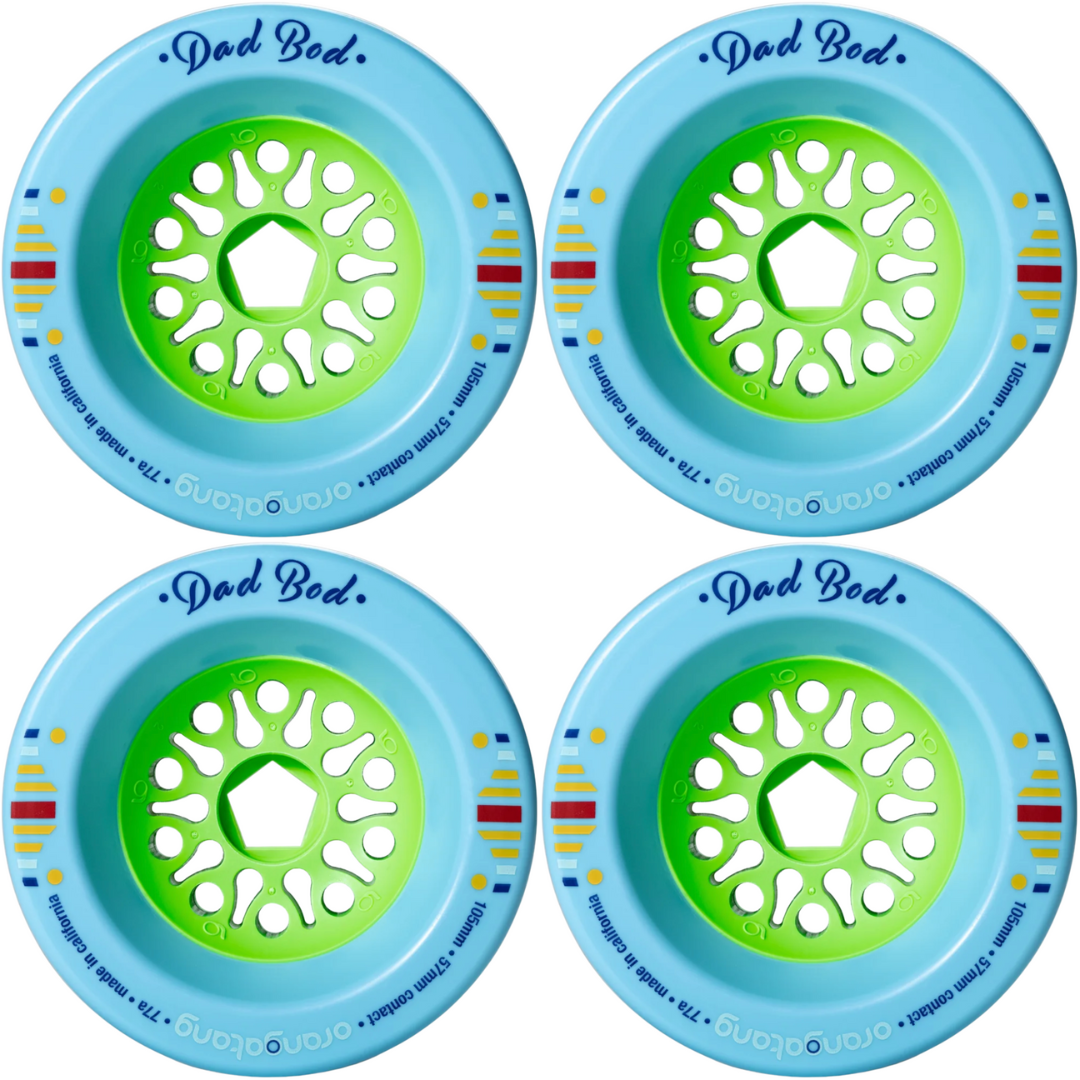 105mm Orangatang Dad Bod Wheels 77a - Blue