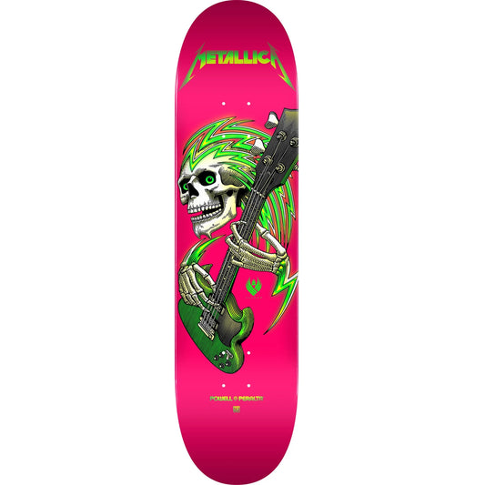 Powell Peralta x Metallica Flight Deck 8.0" - Hot Pink Skateboard