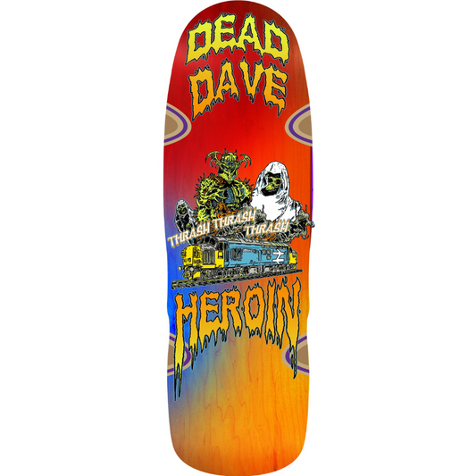 10.1" Heroin Skateboards Dead Dave Ghost Train Deck