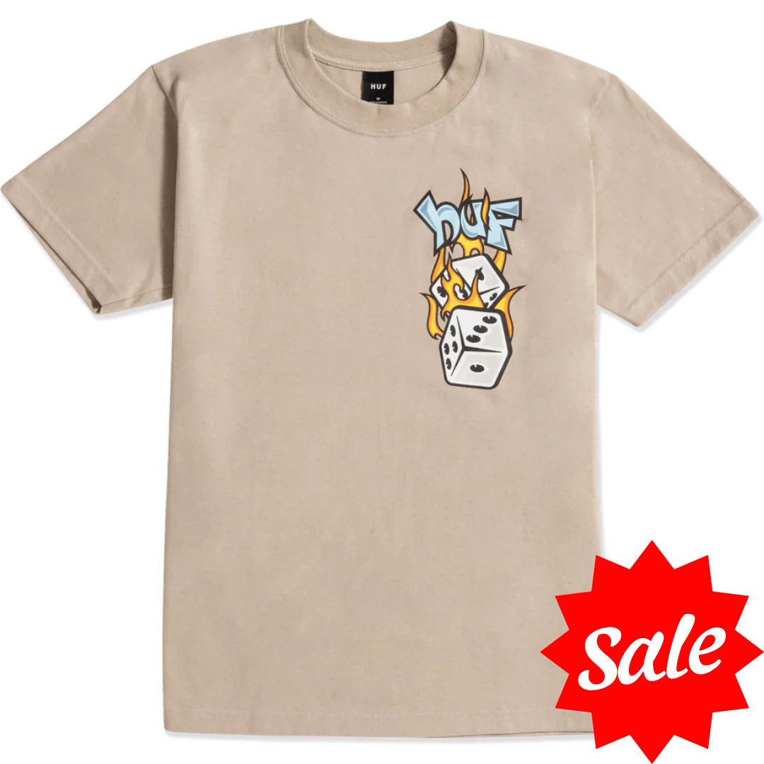 Huf Dicey Short Sleeve T-Shirt - Clay