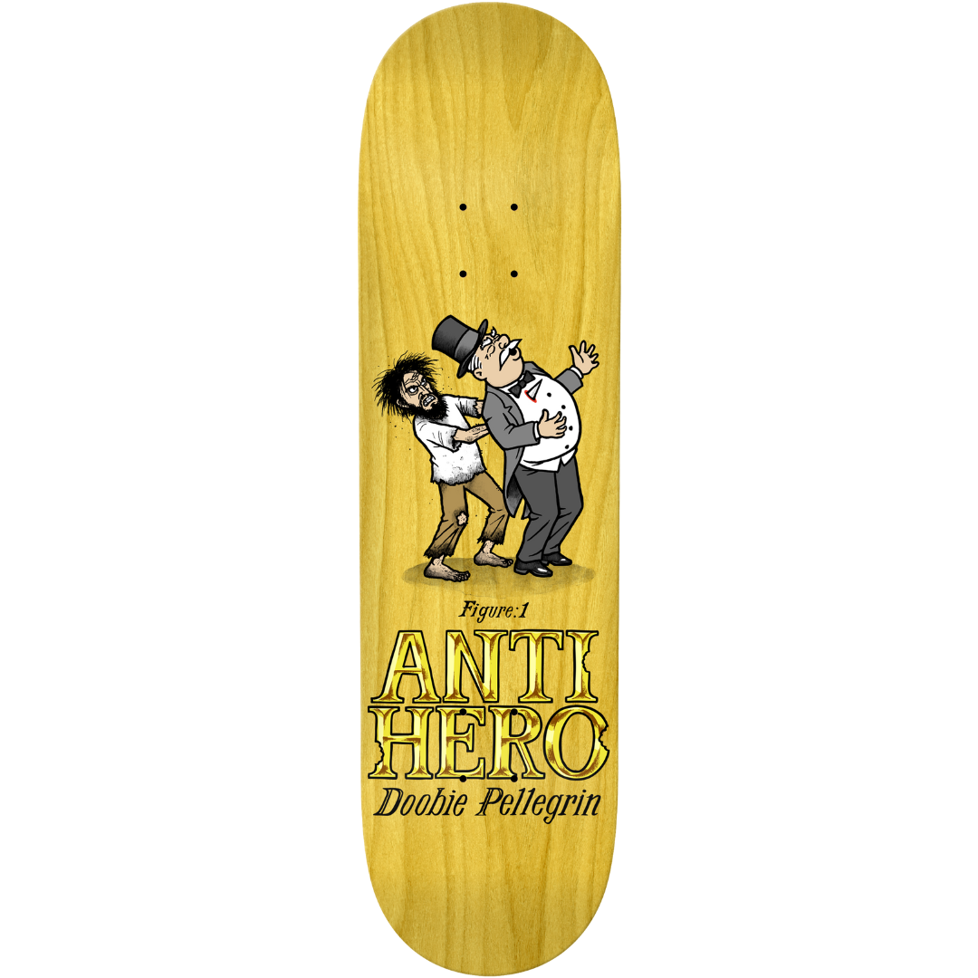 8.75" Anti-Hero Doobie Eat The Rich Skateboard Deck - Assorted Stains