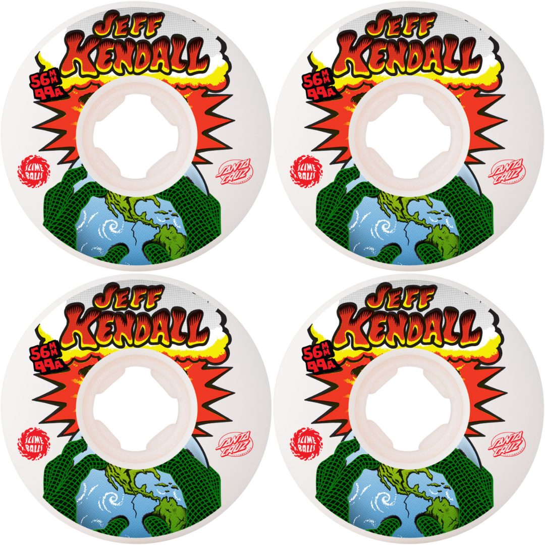 56mm Slime Balls Kendall End of the World Reissue Chubbies White 99a Wheels