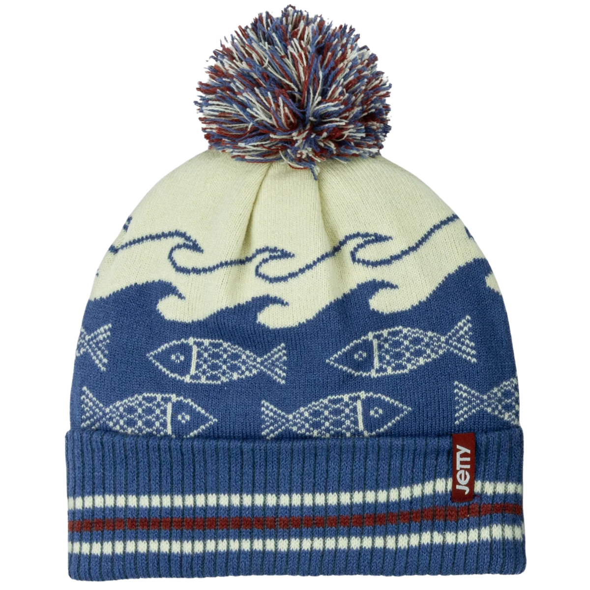 Jetty Fisheries Pom Beanie - Blue