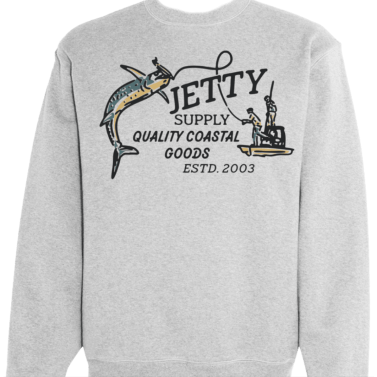 Jetty Flats Fleece Crewneck - Athletic Heather