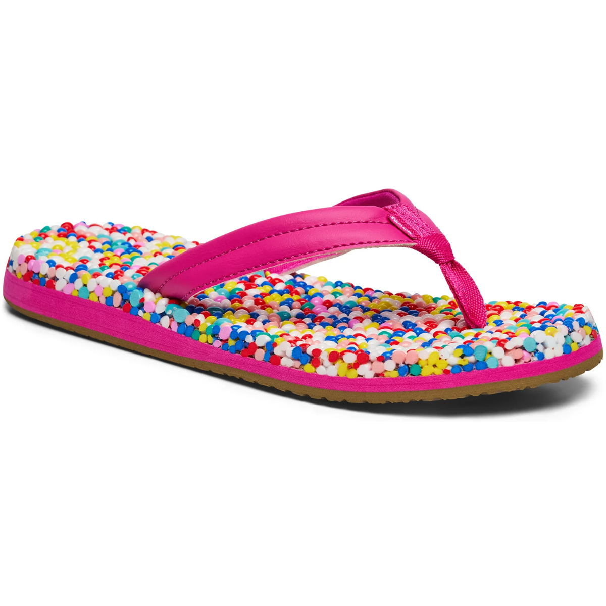 Sanuk Bubblecush Women's Comfort Flip Flops - Fuchsia Fedora